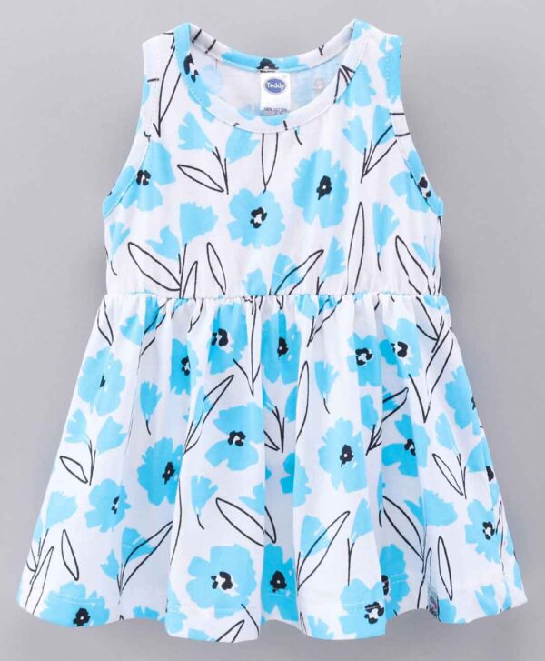 Sleeveless Frock Ice Floral Print - Image 2