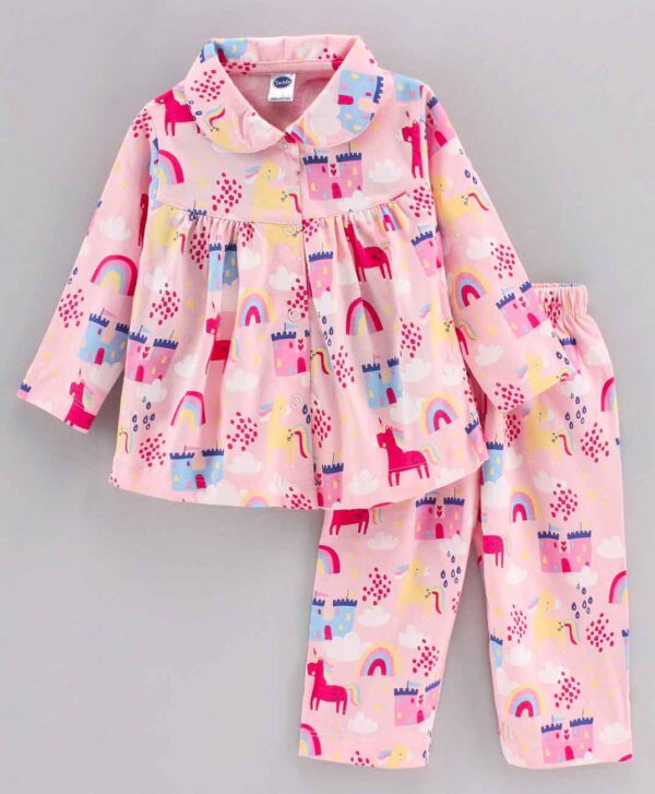 Full Sleeves All Over Printed Top & Pyjama Set