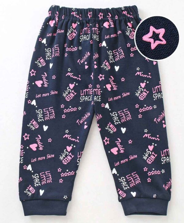 Full Length Lounge Pant Text Print