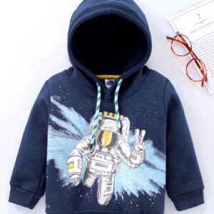 Full Sleeves Printed Hooded Sweatshirt