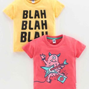 Half Sleeves Tee Dino Print Pack of 2