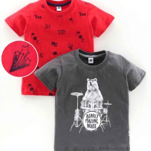 Half Sleeves Printed Tee Pack of 2