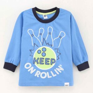 Cotton Full Sleeves T-Shirt Text Printed