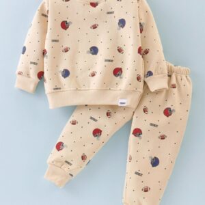 Fleece Full Sleeves Winter Wear - Beige